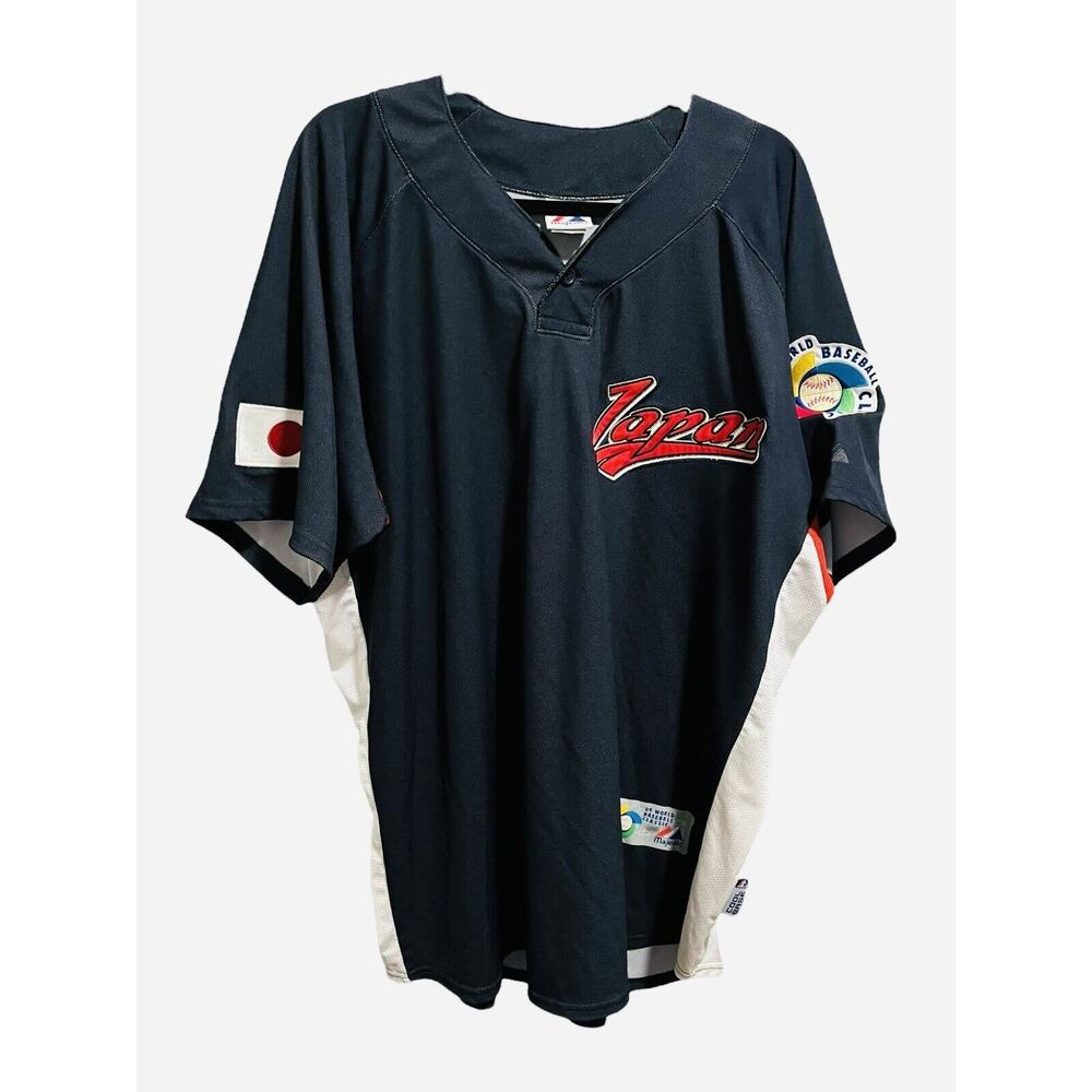Jersey Japan 2009 World Baseball Classic Men Plus Size XXL WBC By Majestic MLB